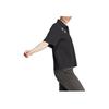 Adidas Logo Star Print Short Sleeve Polo Shirt Women Tops Black IJ8747