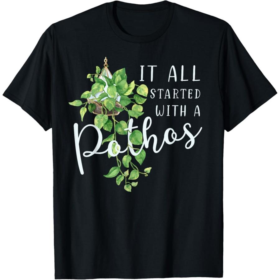 

Pothos Houseplant Plant Lover Gift Crazy Plant Parent Mom T-Shirt S