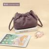 Cloud Clutch Purses for Women Dumpling Bag Soft Genuine Leather Underarm Bag Cowhide Handbag Small Flap Crossbody Bags