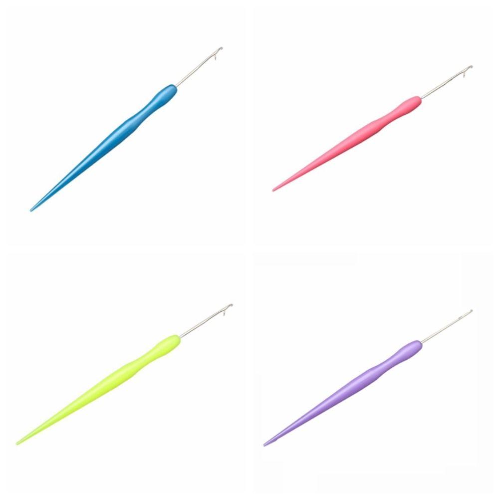 Metal Crochet Hook Plastic Micro Hook Dreadlock Hair Tools Hook Needles  for Making Braiding