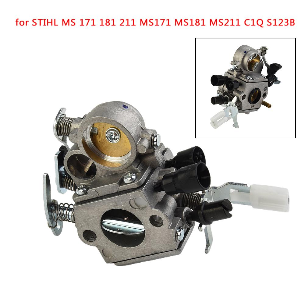 1PC High Quality Carburetor Fit For MS 171 181 211 MS171 MS181 M 11 C1Q S123B Series Chainsaw Garden Power Tool Accessories