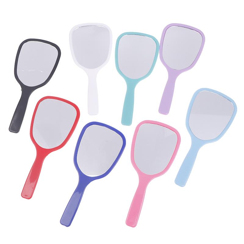 Handheld Makeup Mirror High-Definition Vanity Mirror With Handle Hand Mirror Spa Salon Makeup Vanity