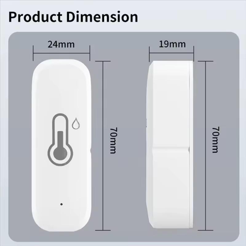 Wireless Indoor Temperature and Humidity Sensor with Tuya Integration