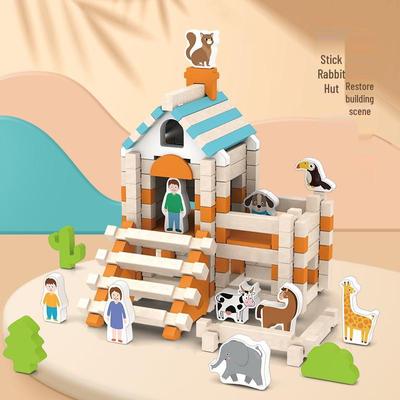Tenon & Mortise Building Blocks: Educational Wooden Toys for Early Learning & Creative Architecture