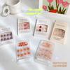 2025 Newest 24Pcs/Set Nail Art French Fake Nails Set With Glue Abs Plastic - Simple Short Nail Stickers