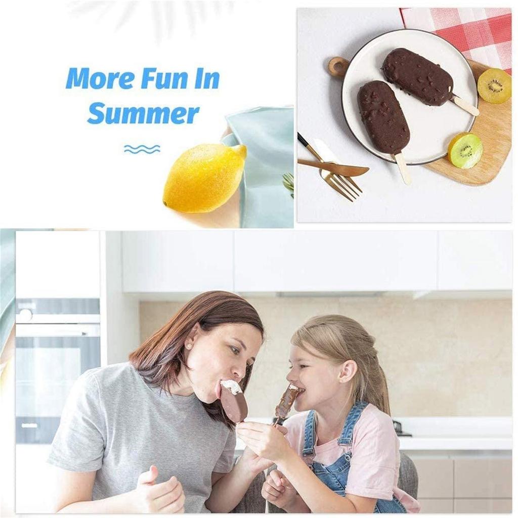 Buy Ice Cream Mold 8 Cell Frozen Silicone Juice Popsicle Maker at