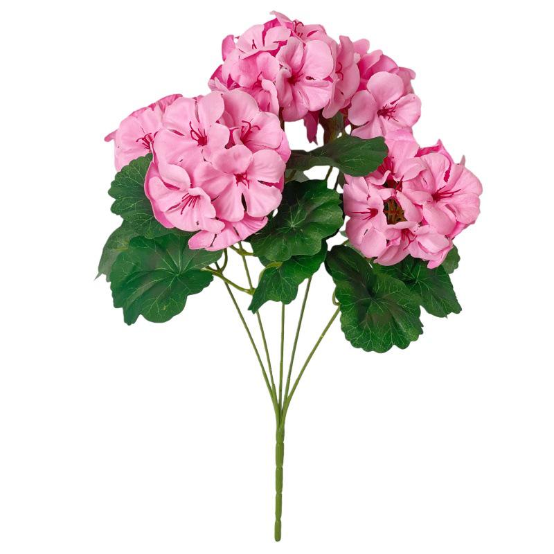 High-Quality Artificial Geranium & Begonia Flowers for Home & Outdoor Decor