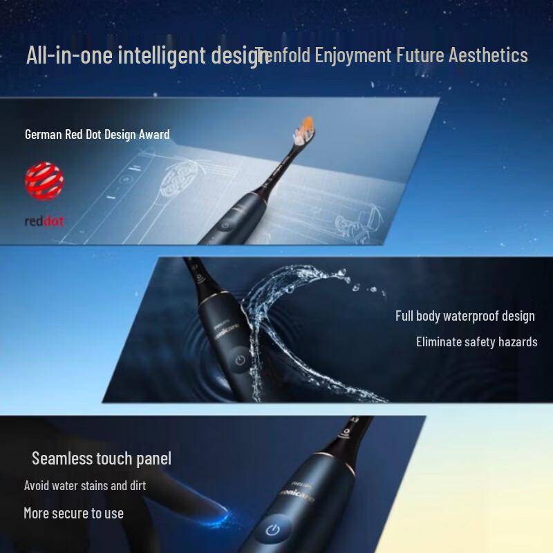 Philips DiamondClean HX9996 AI Electric Toothbrush Premium Gift Set CN plug (adapter included)