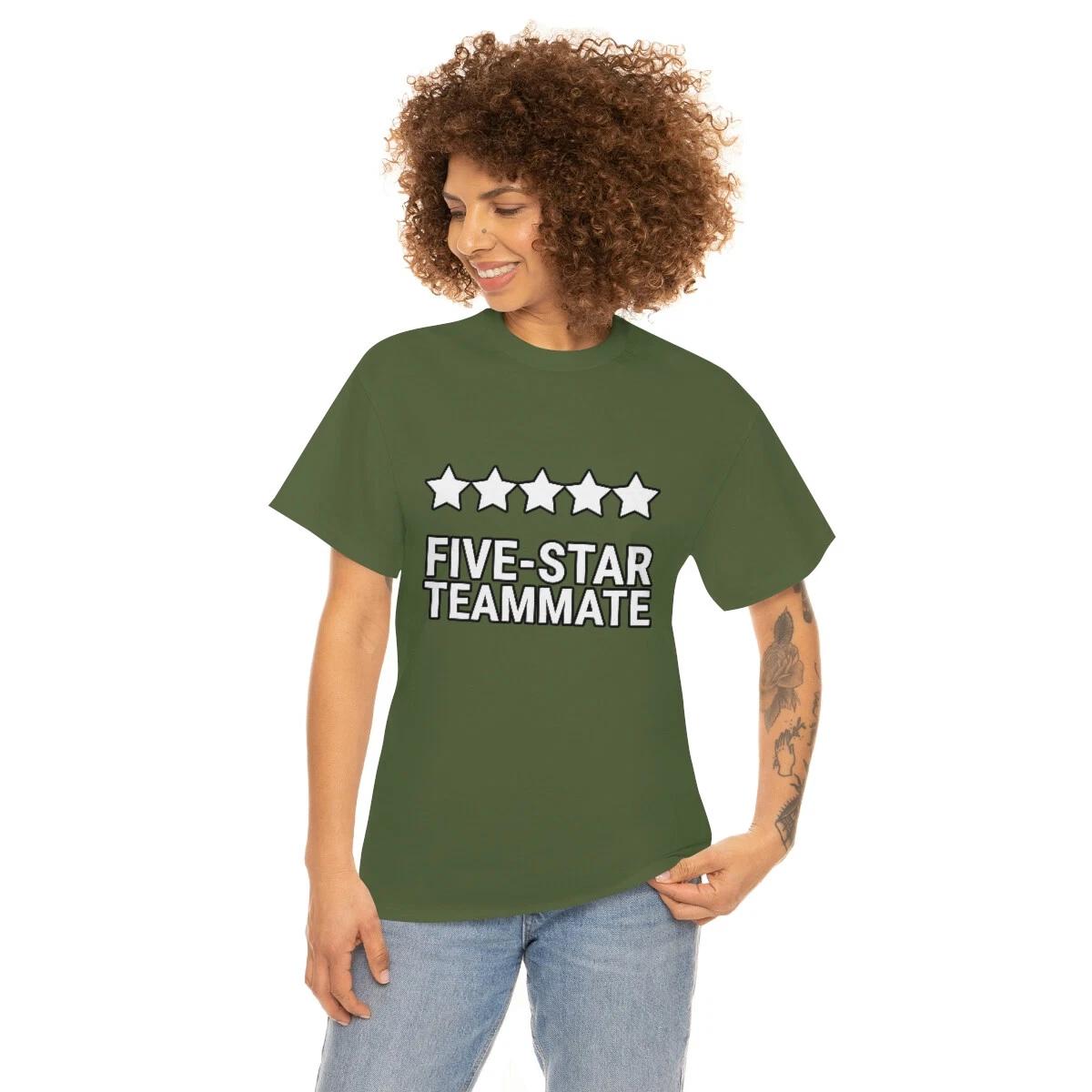 US Adults - five star teammate - best teammate - workplace - Unisex Heavy Cotton XL