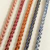 New 4M/13.12ft Each Pack Blue Gold Lace Trims Sequin Ribbon Decorative Fabric Edge for Dress Sewing DIY Craft Wedding Garment Embellishment