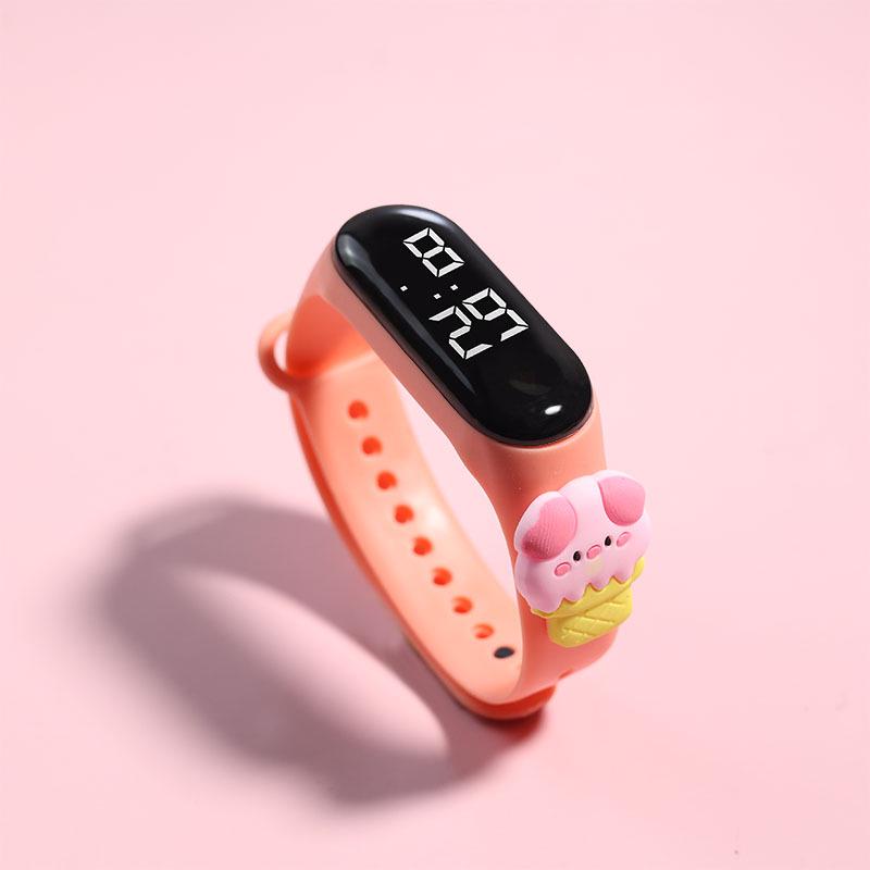 Summer Ice Cream LED Sport Watch: Cute Student Swimming Electronic