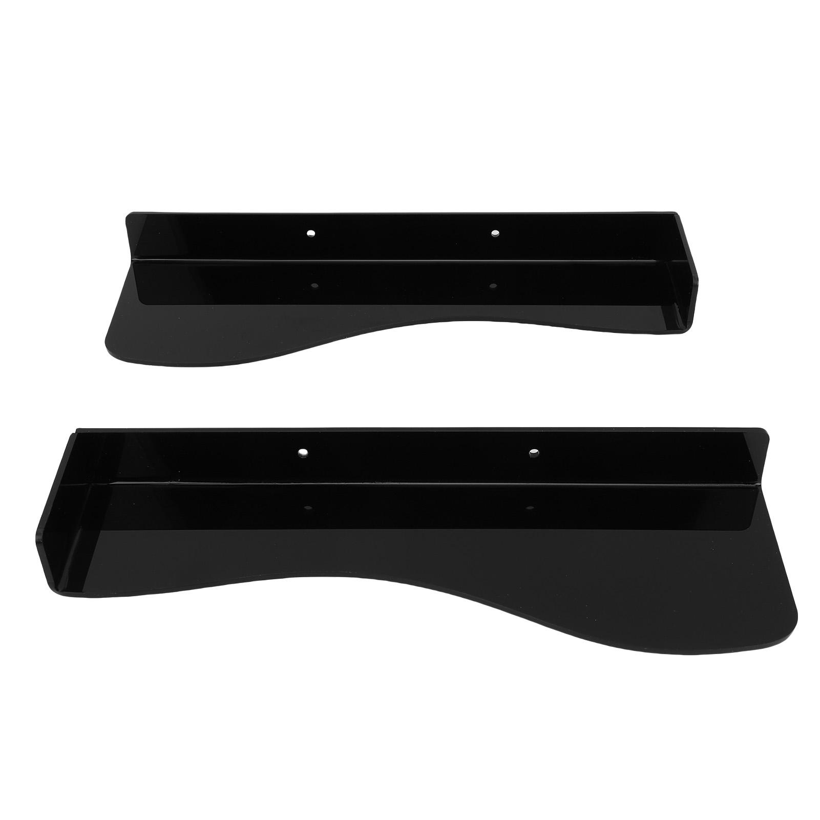 2 шт Плавающая полка для обуви экономящая место акриловая грузоподъемность 66 фунта L-образная плавающая стойка для обуви для высоких каблуков чёрный 1400₽