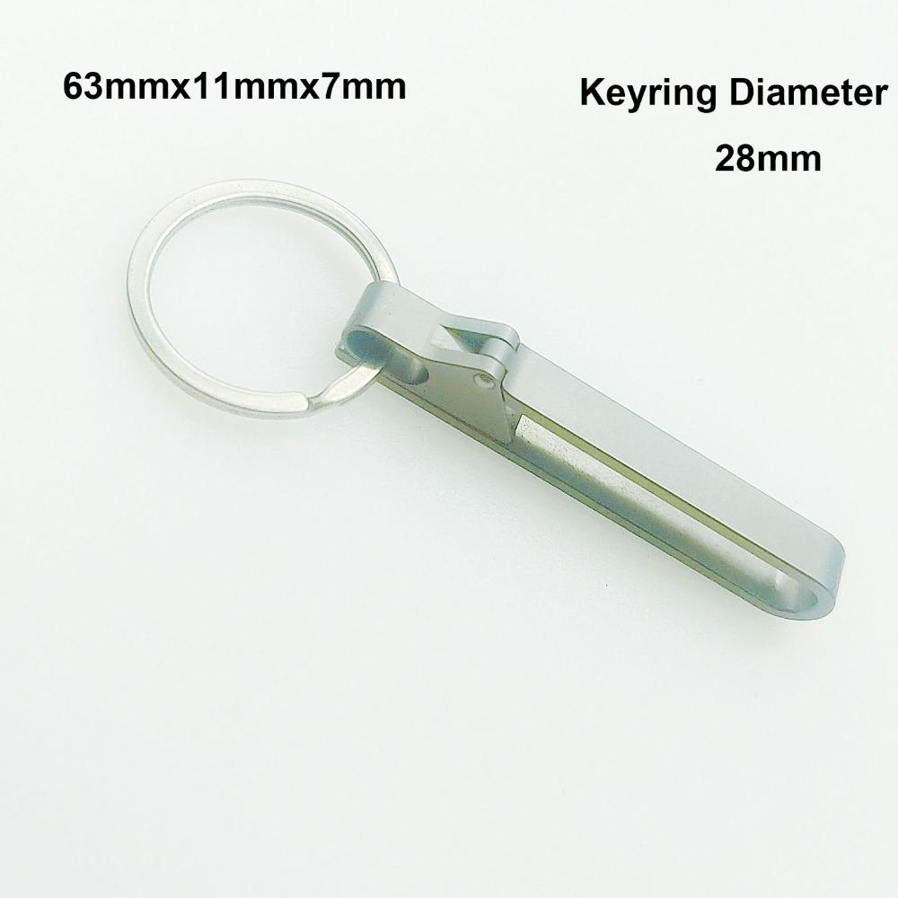 Multi-functional Bottle Opener Real Titanium Alloy Super Lightweight EDC Key Rings Tool Hanging Keychains Buckle Pendant 4