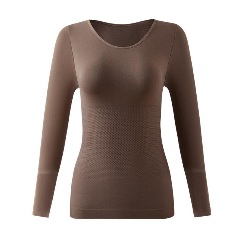 Womens Thermal Underwear Set Long Sleeve Top Pants Slim Fit Stretchy Base Layer Fall Winter