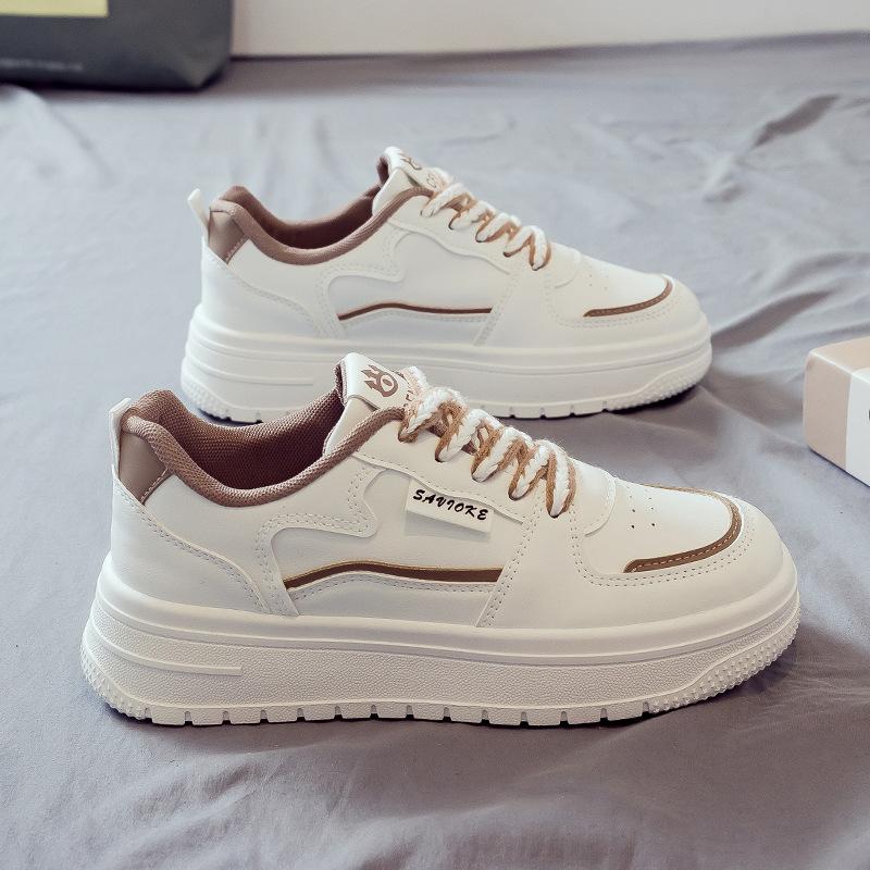Frühling neue kleine weiße Schuhe Damenschuhe Student atmungsaktiv vielseitig Sport lässig Board Schuhe weiche Sohle Frühling und Herbst