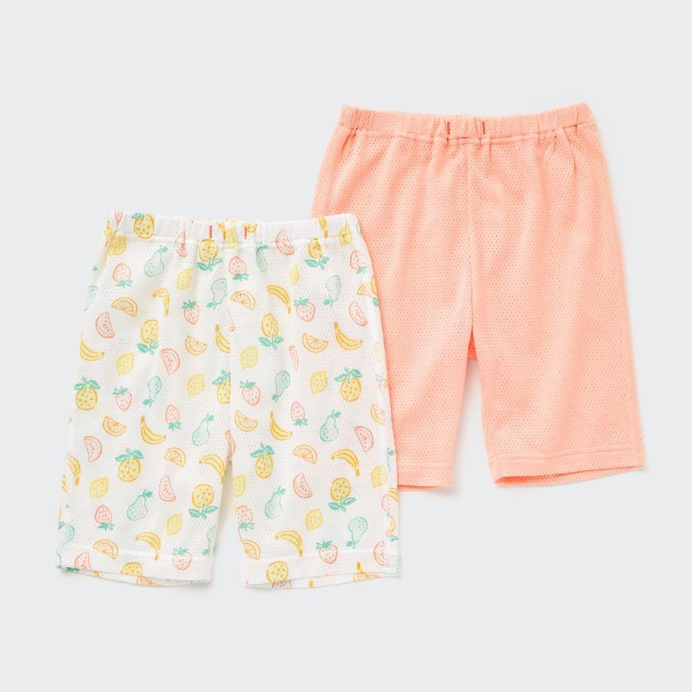 

UNIQLO BTJoy Of Print Cotton Mesh Half Pants 2P Fruit Pineapple