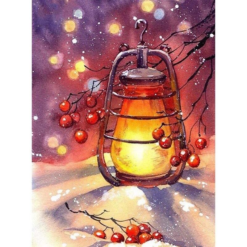 New 5D DIY Diamond Painting Snow Scene Diamond Embroidery Scenery Cross Stitch Full Round Drill Crafts Home Decor Gift