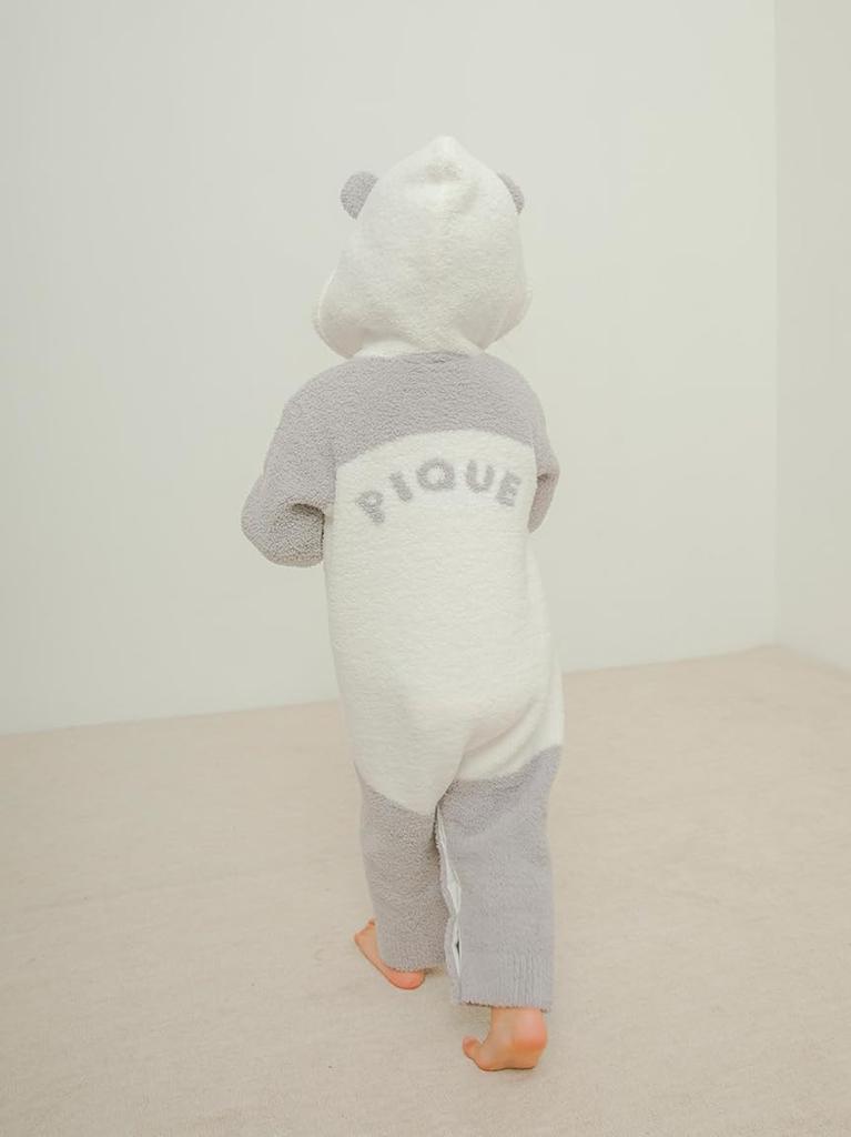 BABY Powder Animal Rompers PBNO259025 OWHT 80 [Gelato Pique]