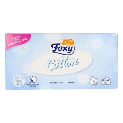 Paper Handkerchiefs - Cotton Foxy - 90 Units - For Adults - Boy Gender
