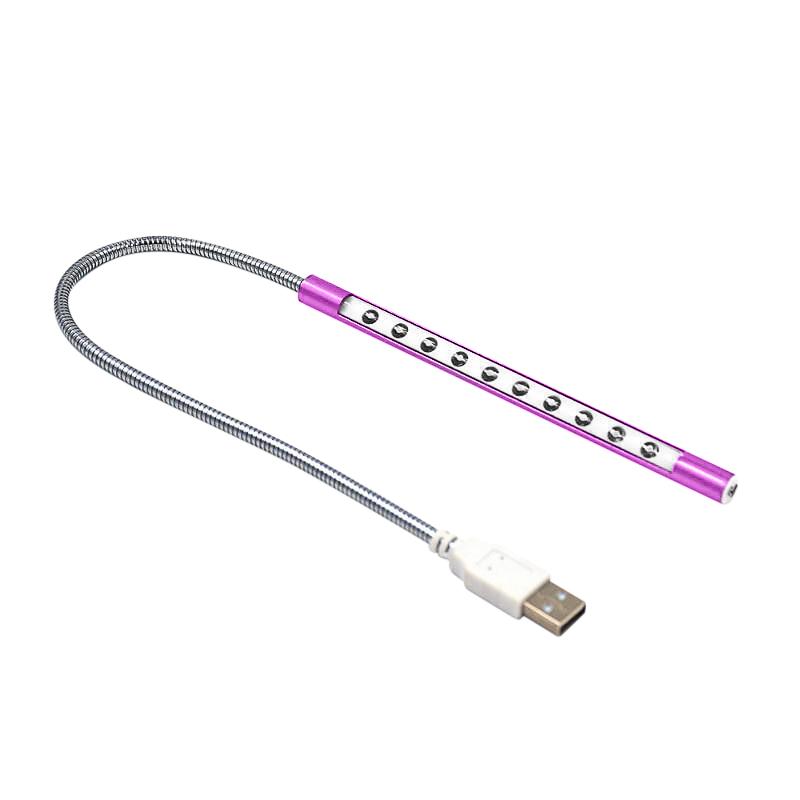 LED Book Light USB Reading Lamp Flexible Desk Lamp Mini Table Light Portable Study Lamp For Power Bank Laptop Computer 4 10leds