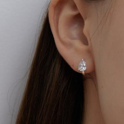 Primaute [SILVER925]Water Drop Cubic Earring
