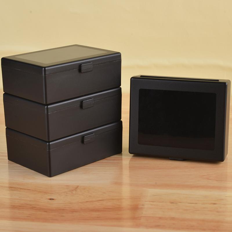 Průhledný plastový úložný box na karty Pocards Malý úložný box na karty Stolní organizér Klasifikační box Kancelářské potřeby