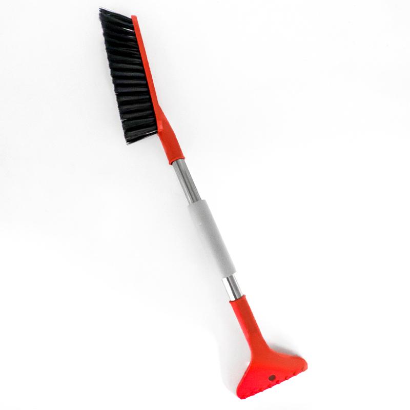 

1pc Car Snow Brush with Ice Scraper Soft Bristle Head Foam Handle Non-Scratch Suitable for Most Vehicles Winter Cleaning Tool