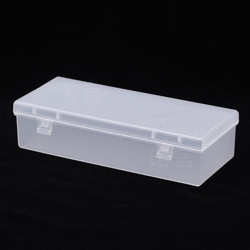 Rectangular Transparent Plastic Storage Box for Hardware, Jewelry, or Components