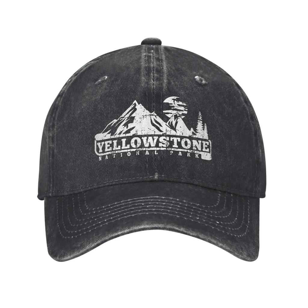 AYellowstone Dutton Ranch Oro Montana Cappellini da Baseball Vintage Denim Usurato Lavato Cappellino da Sole per Corsa Golf Regolabile Cappelli Ca