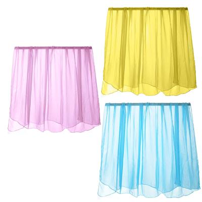 Acros Eurhythmic Großer Chiffon Jumbo 140 x 220 cm von Licht und Schal, Schal, (Set 3, Blau, Gelb, Rosa)