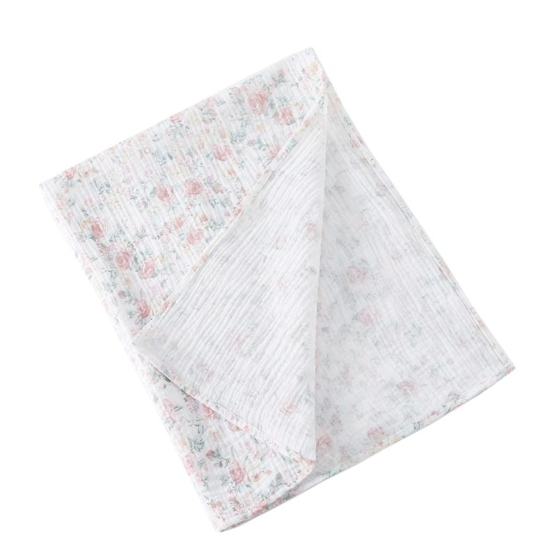 Baby Cotton Blanket with Multi-pattern Designs Soft Breathable Blanket Baby Swaddles Large 26x33inch for Boys & Girls