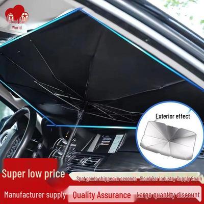Ombrello Parasole Pieghevole per Parabrezza Auto - Isolamento Termico e Protezione Solare