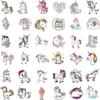 100pcs Cute Vinyl Unicorn Stickers for Kids , Girly Sticker for Water Bottle Laptop Scrapbook pad Phone Skateboard,Waterproof Unicorn Christmas Gifts 