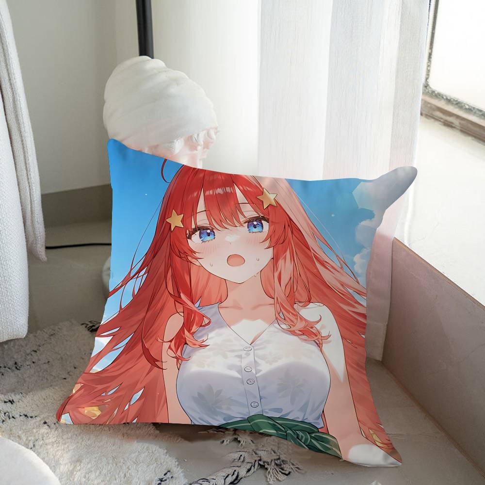 Anime N-Nakano-Itsuki Pillow Gift Home Office Decoration Pillow Bedroom Sofa Car Cushion CoverPillow Case