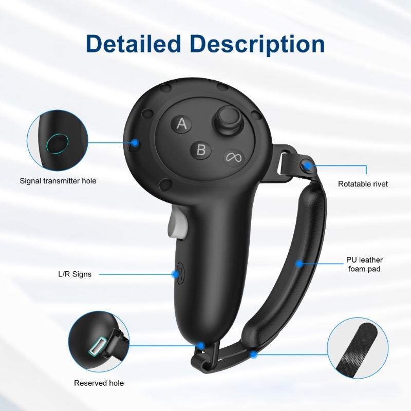 Innovative Silicone Virtual Reality Accessories Package With Lens Guard And Controller Covers For Better Virtual Experience