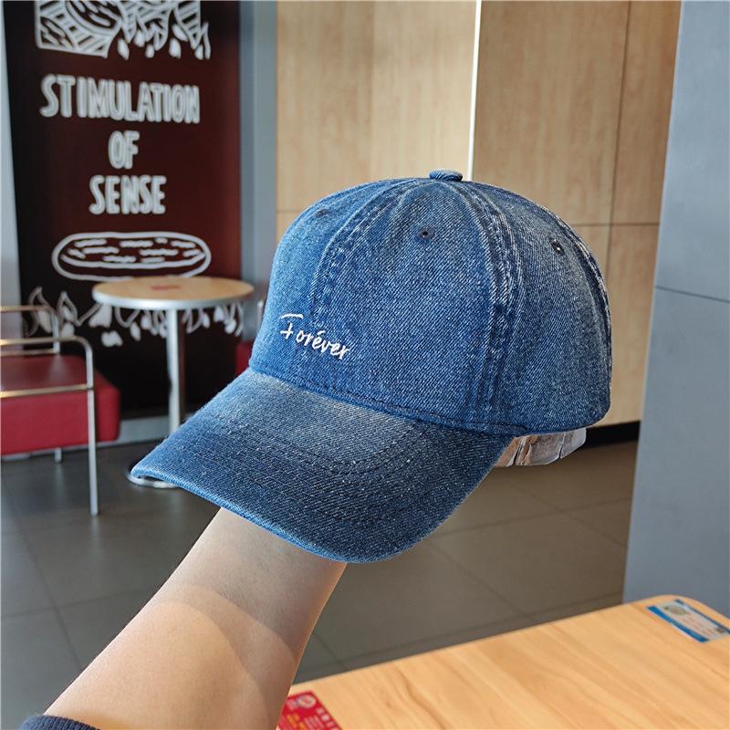Women's Denim Duck Tongue Hat Spring/Summer Men's Casual Versatile Sunshade Baseball Hat