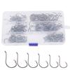 Crank Hook Fishing Hook Set Offset Easy Catch Carbon Steel Fishing Tackles for Soft Lure