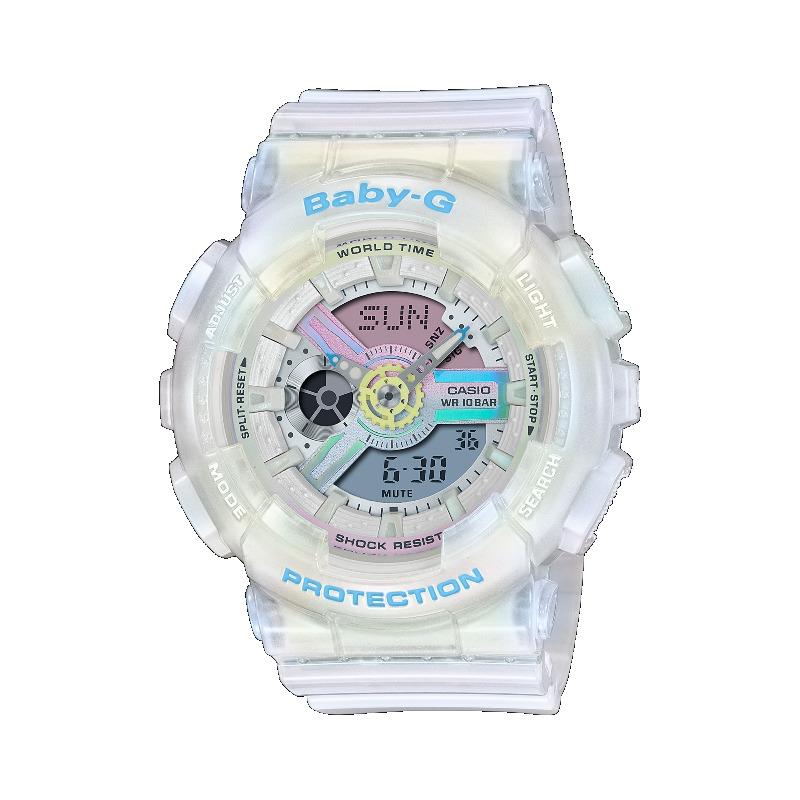 

Casio Men s Resin 100M Water Resistant Analog Shock Resistant Quartz Watch BA-110PL-7A2 білий