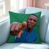 Football Star Moises Caicedo Square DoubleSided printed Pillow Case Bedroom Bedside Pillow Sofa Cushion Cover