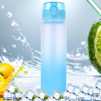 500ml Sportovní láhev na vodu Matná Progresivní barva Kelímek na pitnou vodu s uchem Gradient pro posilovnu Venkovní sporty Kempování