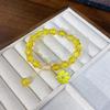 Small Daisy Popcorn Bracelet Women's Versatile Powder Crystal Sunflower Crystal Bracelet