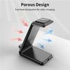 3 IN 1 Wireless Charger Stand For iPhone 16/15/14/13/12 Pro Max 15W Fast Charging Station For Apple Watch 9/8/7/6/5 Airpods 3/2