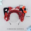 Handmade Gothic Lolita Cat Ear Headband With Bow Hairband Women Sweet Punk Style