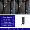 For Mazda 3 Axela 2004-2009 Carbon Fiber Centre Handbrake Storage Panel Trim Cover Car Accessories Interior Decorative Stickers