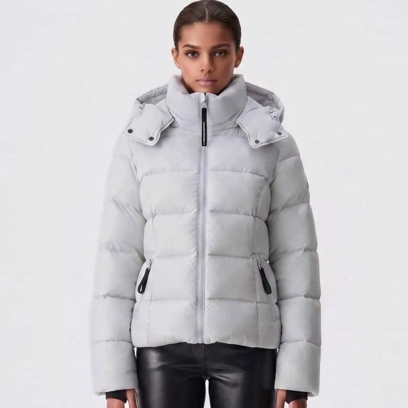 Winter new down cotton clothes women's short hooded slim and thin versatile commuter warm bread jacket