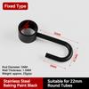 4pcs Rod Mount Pipe Hook Hanger Stainless Steel Tube Rod Hook Durable Hanging Pipe Hook  Home