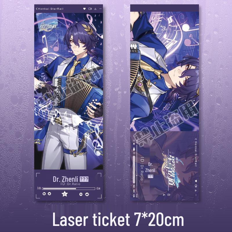 Honkai: Star Rail Anime Bookmark & Card Set – Herta, Xia, Die, Jing Yuan, Yelan