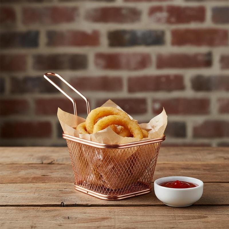 New French Fries Basket Portable Stainless Steel Chips Mini Frying Basket Strainer Fryer Kitchen Cooking Basket Colander Accesso
