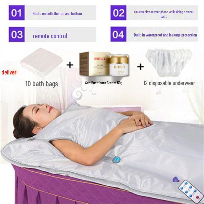 Xu Can Full Moon Home Sauna: Full Body Dehumidifying Sauna Box and Acid Expelling Blanket