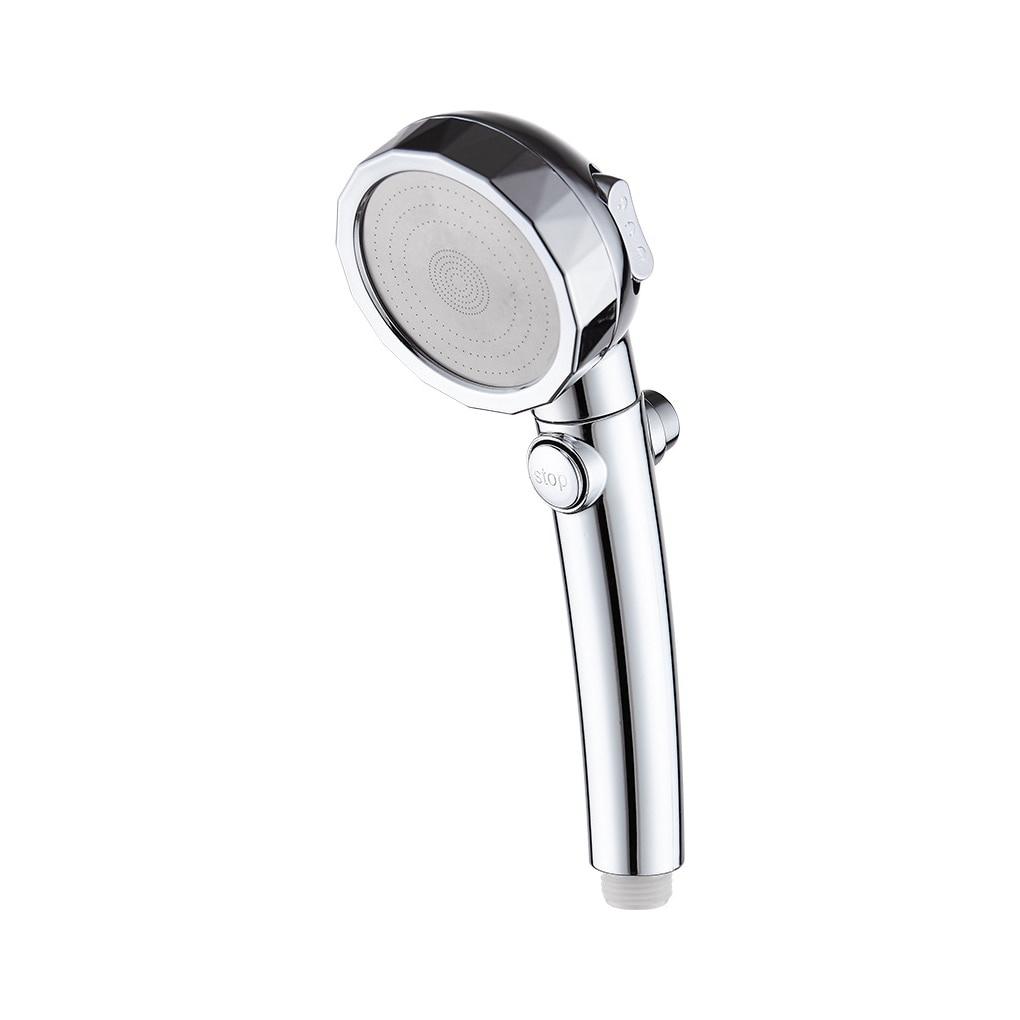 Water Saving High Pressure Shower Head Hand Hold Round Bathroom Accessory Chrome ABS Shower Heads